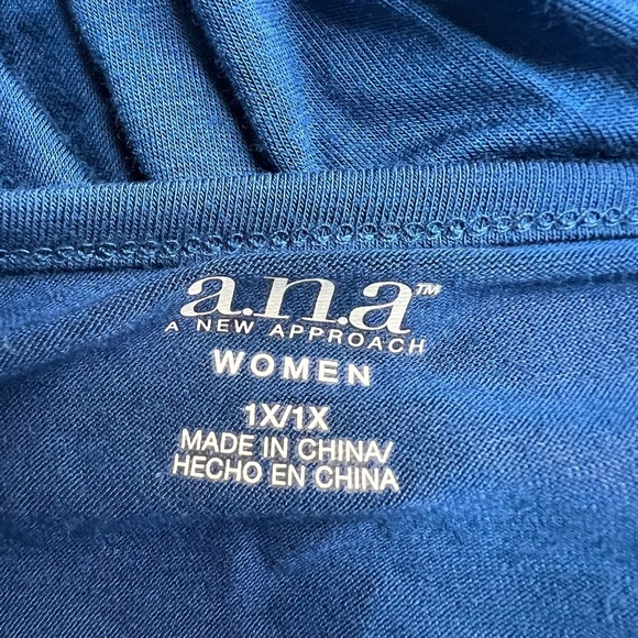 Lot of 2 Plus Size Y2K Beaded Tops Black & Blue Dressy Cruise Date Night - Picture 13 of 13